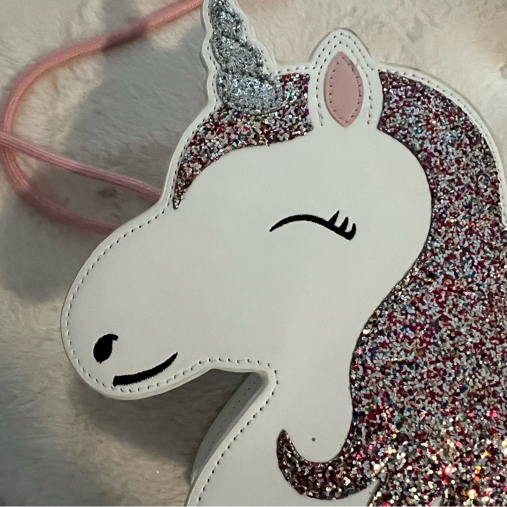 Mini glittery Unicorn crossbody bag - Picture 3 of 8